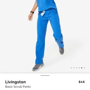 Figs Royal blue scrub pants